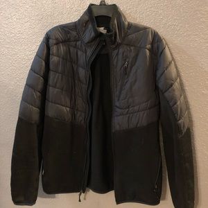 Hardly used black fleece lined waterproof jacket